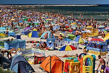 Plaża w Ustce Plaża w Ustce