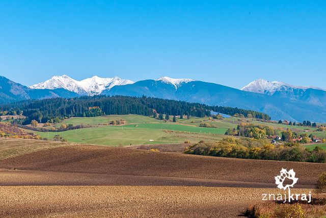 Widok na słowackie Tatry
