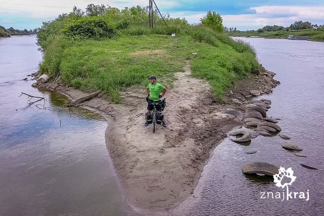 Ujście Dunajca do Wisły koło Opatowca