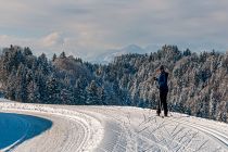 Na biegówkach w austriackich Alpach