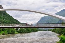 Na rowerowym moście w Trentino Na rowerowym moście w Trentino
