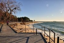 Pomosty na plaży w Helu