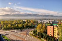 Widok na Beskid Śląski z okien hotelu Widok na Beskid Śląski z okien hotelu