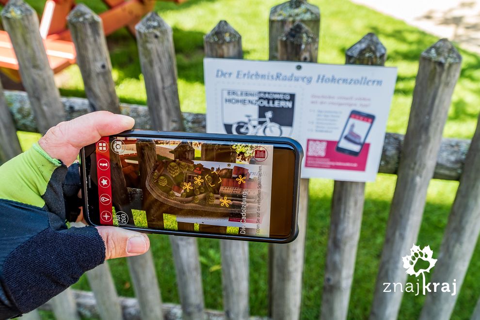 Aplikacja szlaku rowerowego Szlakami Hohenzollernów