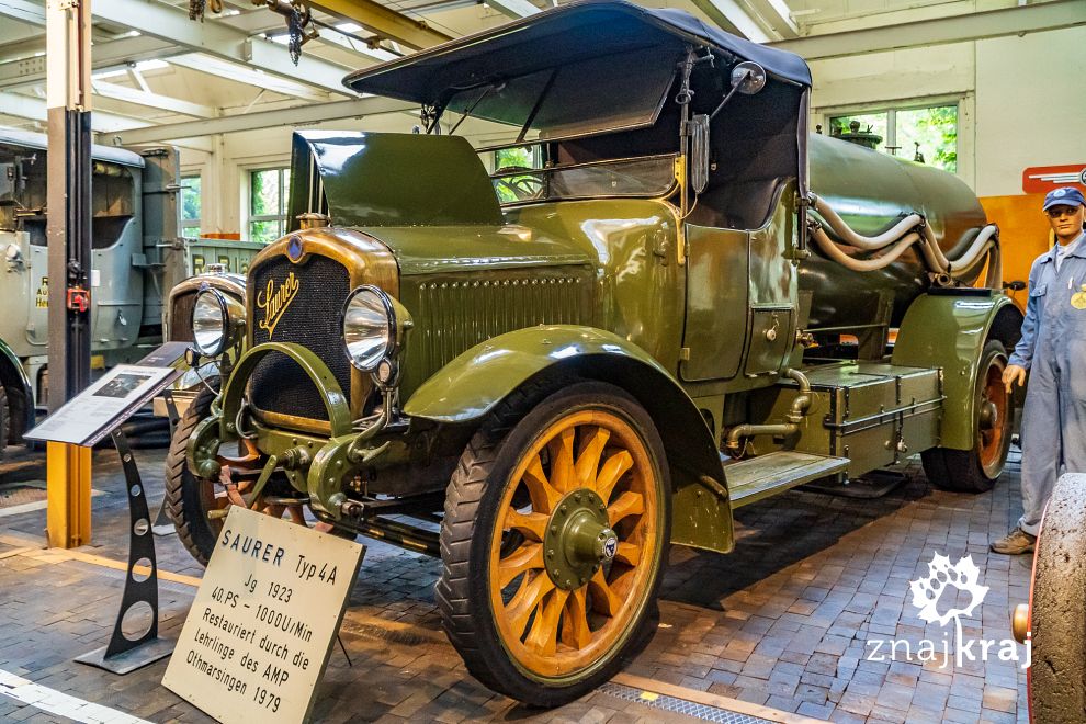 Ciężarówka marki Saurer w muzeum w Arbon