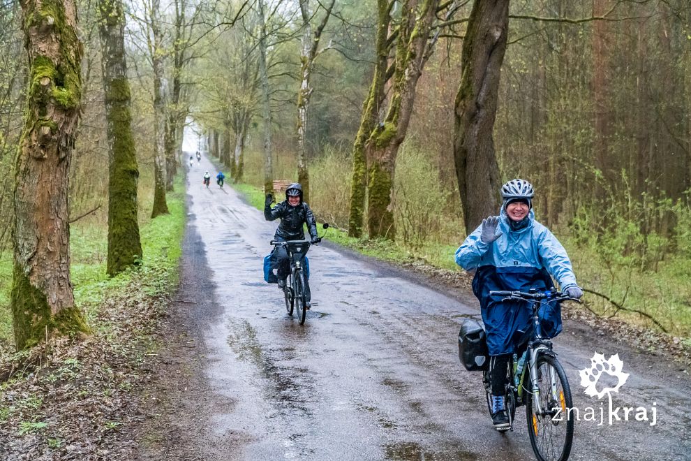 Deszczowy dzień na rowerze na Mazurach Zachodnich