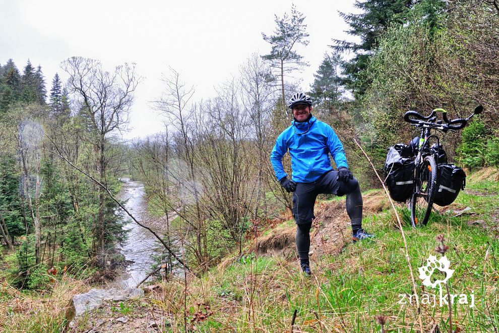 Deszczowy rowerowy Beskid Niski