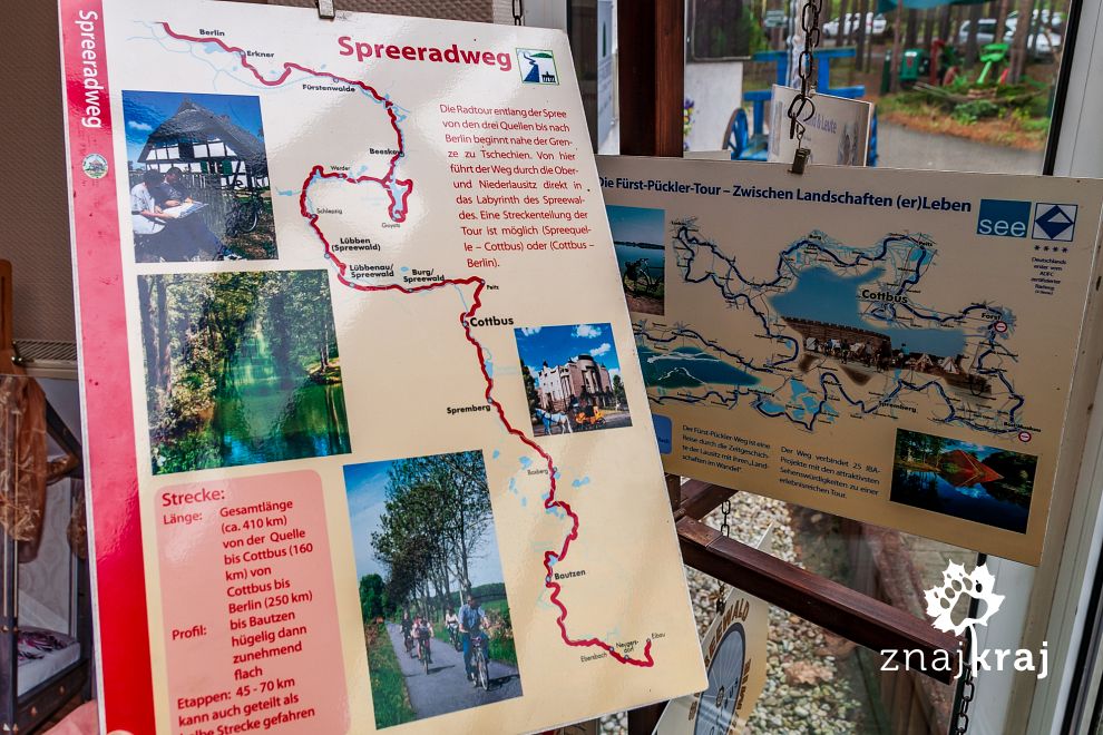 Droga rowerowa Sprewy na planszy