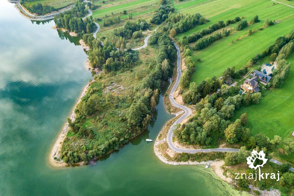 Droga rowerowa wokół Jeziora Czorsztyńskiego