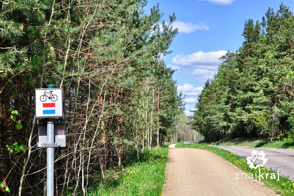 Droga rowerowa wzdłuż szosy