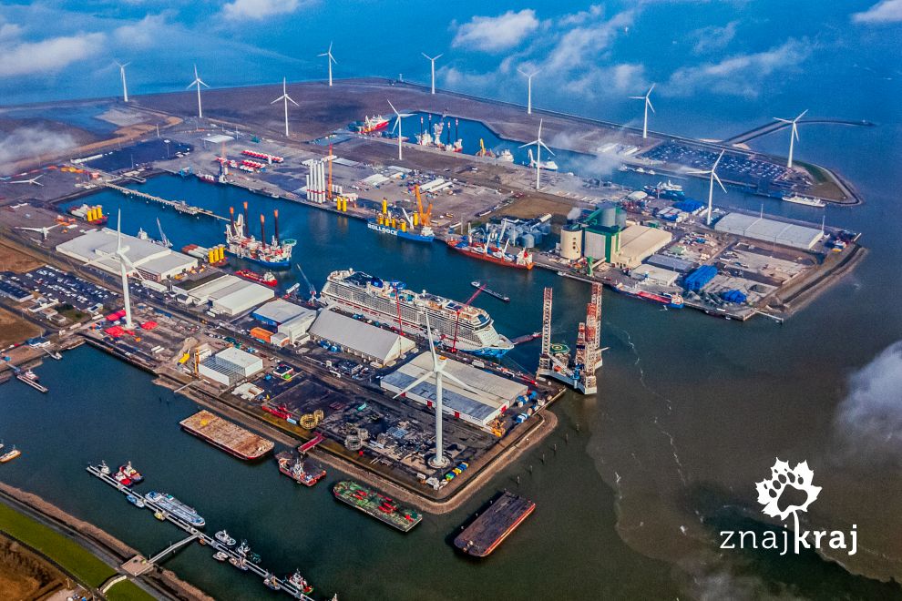 Eemshaven - ogromny port nad Morzem Wattowym