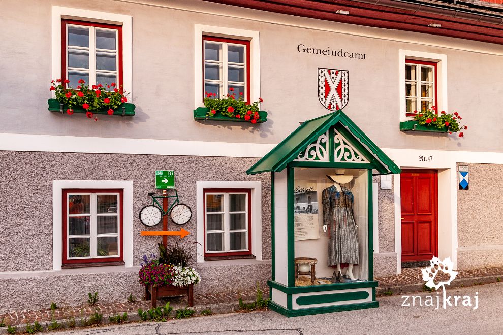 Gablota z lokalną historią w Öblarn