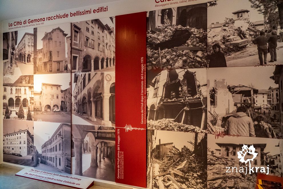 Gemona del Friuli przed i po trzęsieniu ziemi