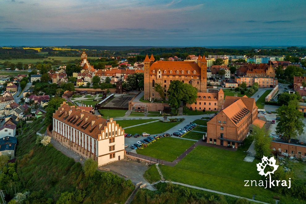 Położone na wysokiej skarpie miasto Gniew