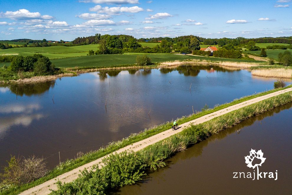 Grobla starej linii kolejowej koło Lidzbarka Warmińskiego