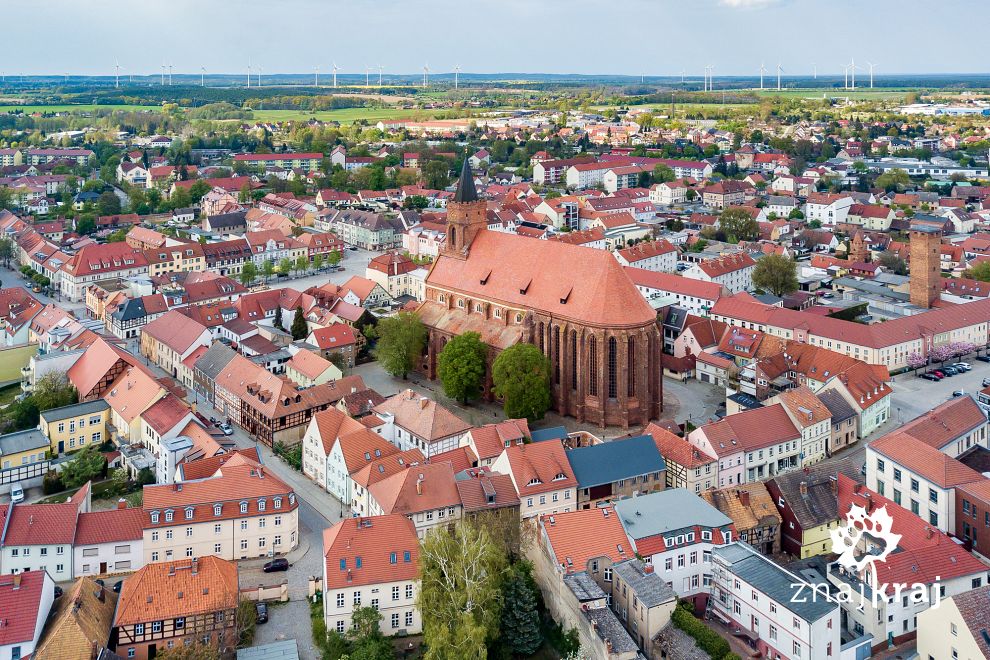 Historyczne centrum Beeskow w Brandenburgii