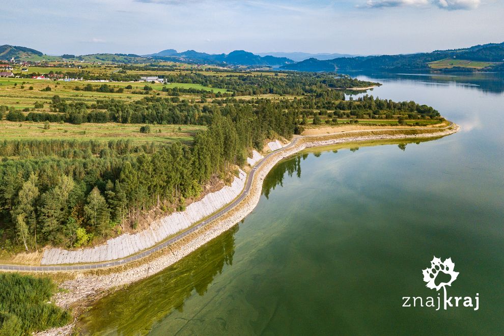 Trasa Velo Czorsztyn wokół Jeziora Czorsztyńskiego