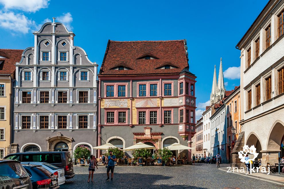 Kamienice przy Dolnym Rynku w Görlitz