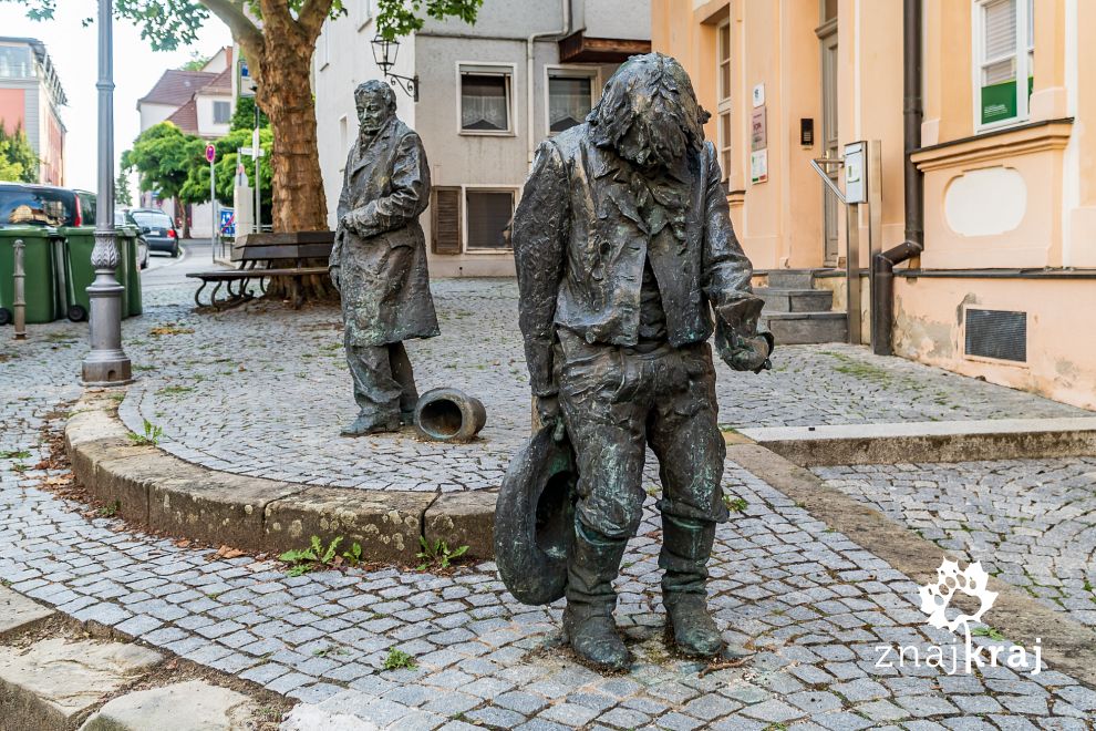 Kaspar Hauser - pomnik w Ansbach