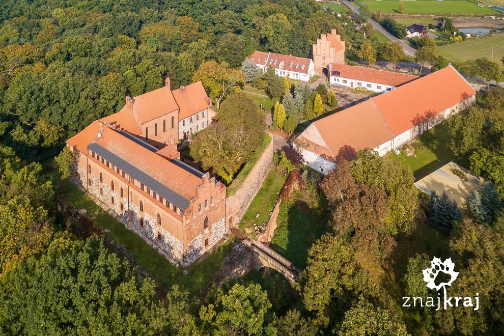 Zamek Bierzgłowski z lotu ptaka