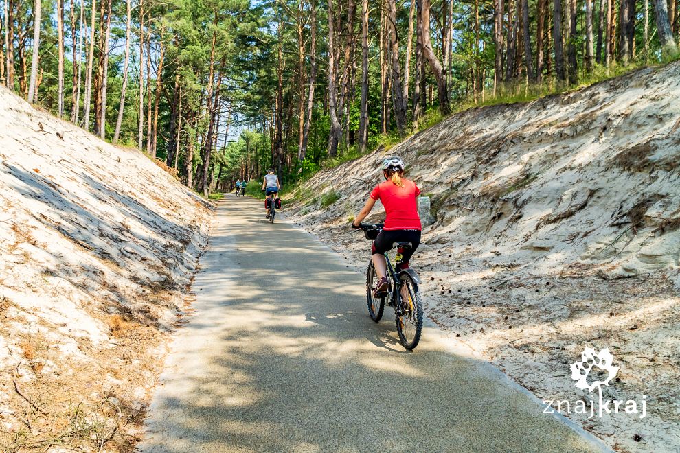 Mineralno-żywiczna droga rowerowa koło Krynicy Górskiej