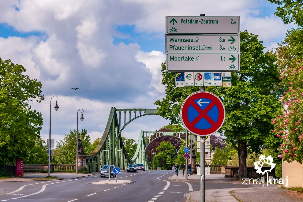 Szlaki rowerowe na moście Glienicke