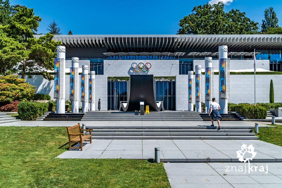 Muzeum Olimpijskie nad Jeziorem Genewskim w Lozannie