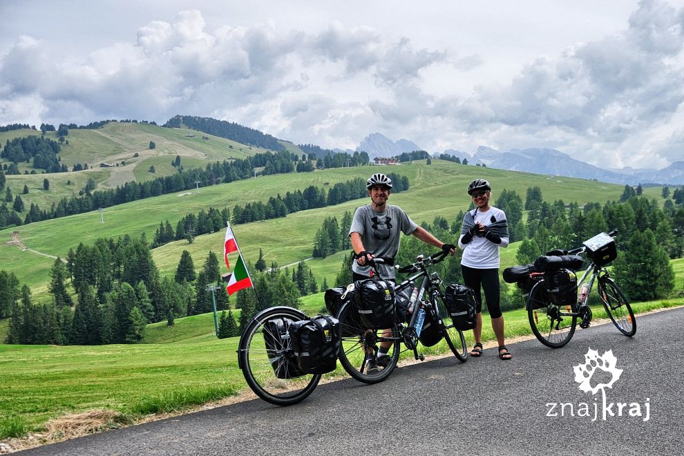 Rowerami przez Alpy i Dolomity