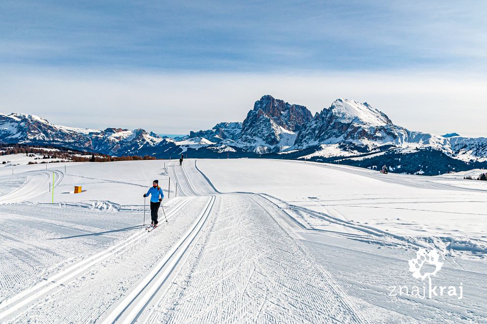 Szlak narciarstwa biegowego w Dolomitach