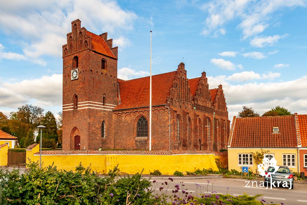 Oryginalny kościół gotycki w Præstø