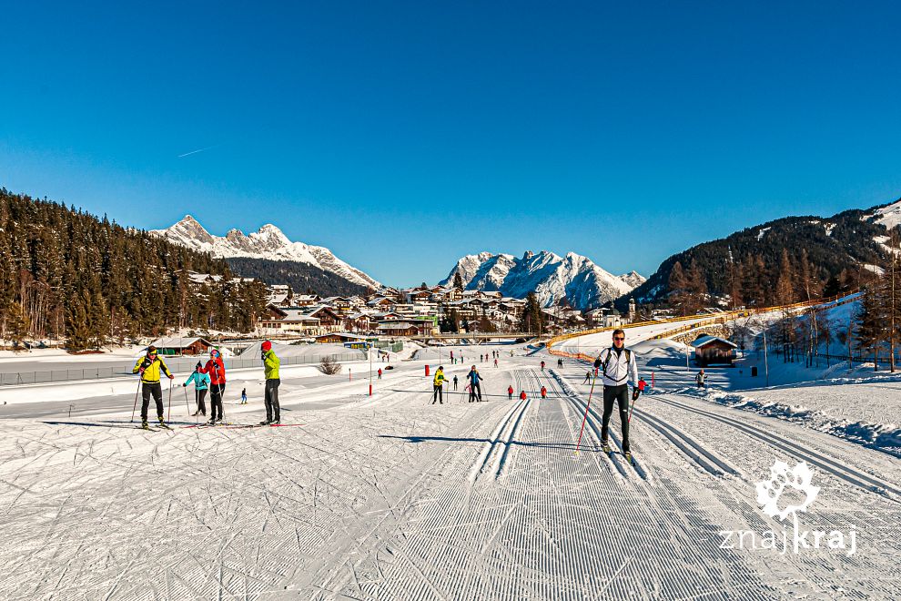 Ośrodek narciarstwa biegowego w Seefeld w Tyrolu