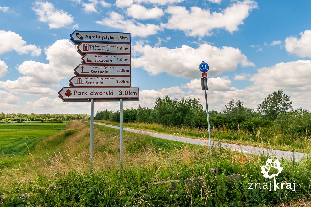 Oznakowanie miejsc krajoznawczych na WTR