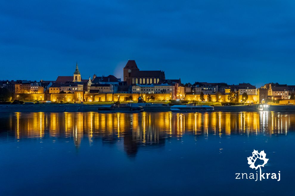 Panorama Torunia od strony Wisły