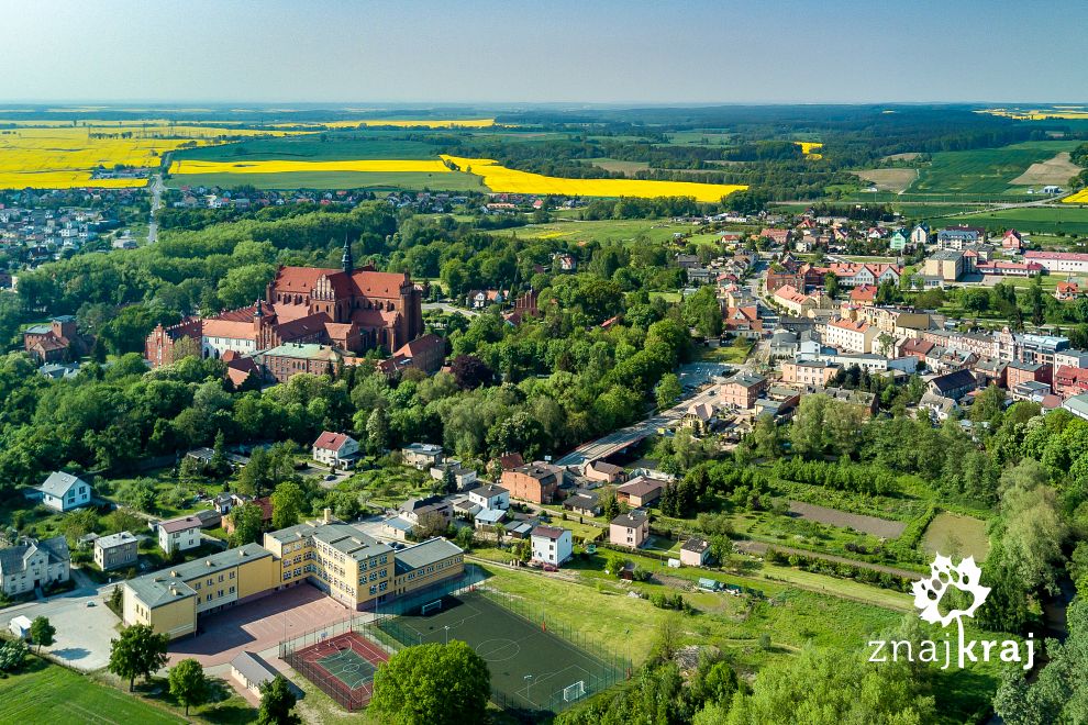 Pelplin widziany z lotu ptaka