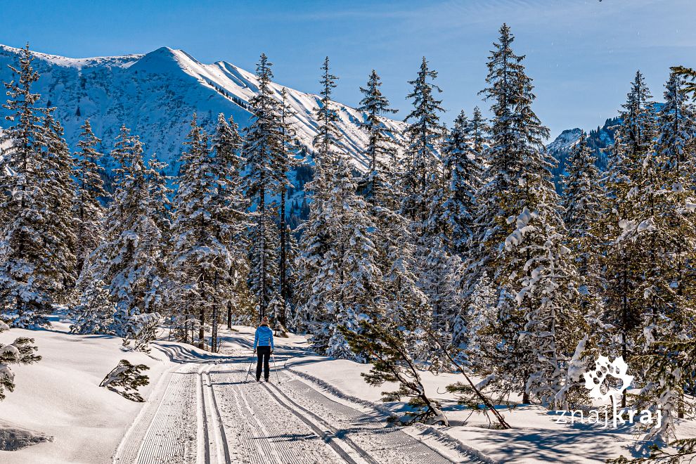 Na trasie biegowej w Vorarlbergu w Austrii