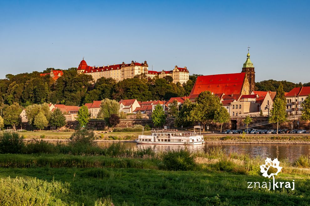 Panorama miasta Pirna nad Łabą