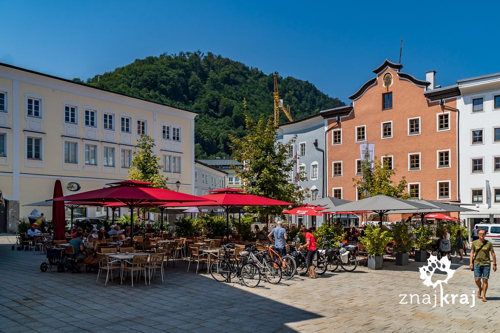 Plac miejski w Hallein w Austrii
