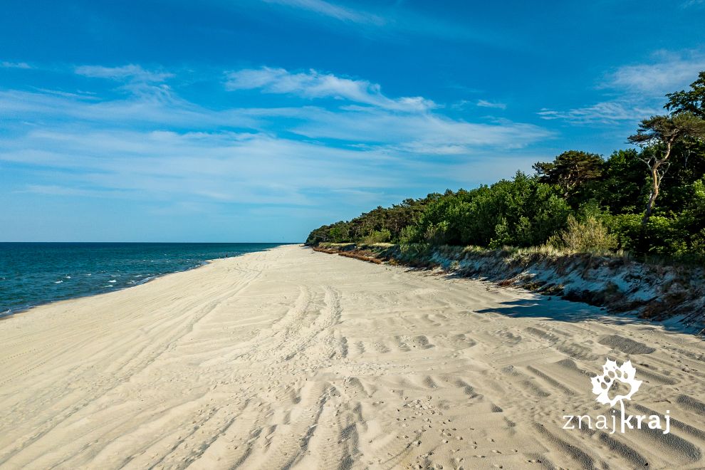 Plaża nad Morzem Bałtyckim koło Jastarni