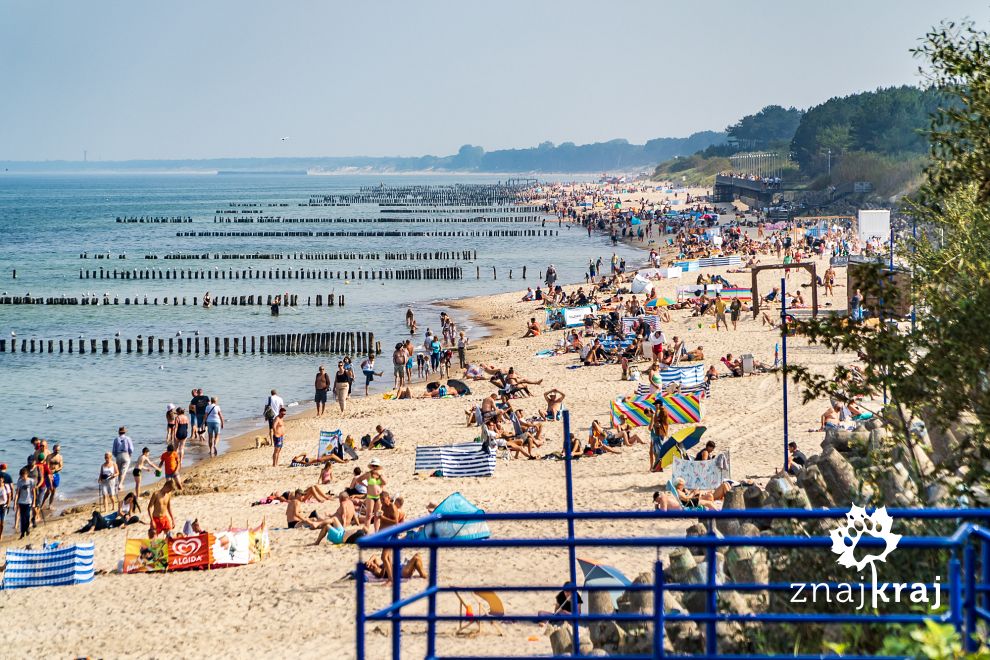 Plaża w Mielnie we wrześniu