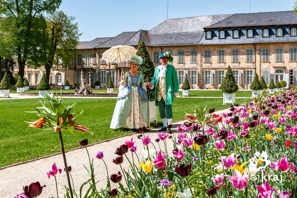 Mieszkańcy Bayreuth w historycznych strojach