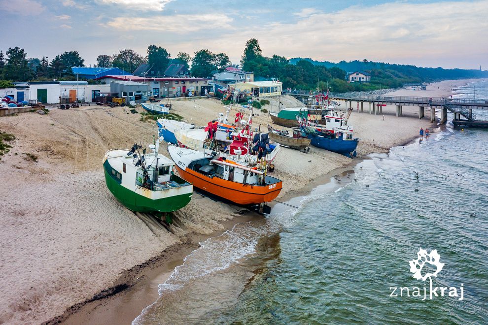 Przystań plażowa w Chłopach