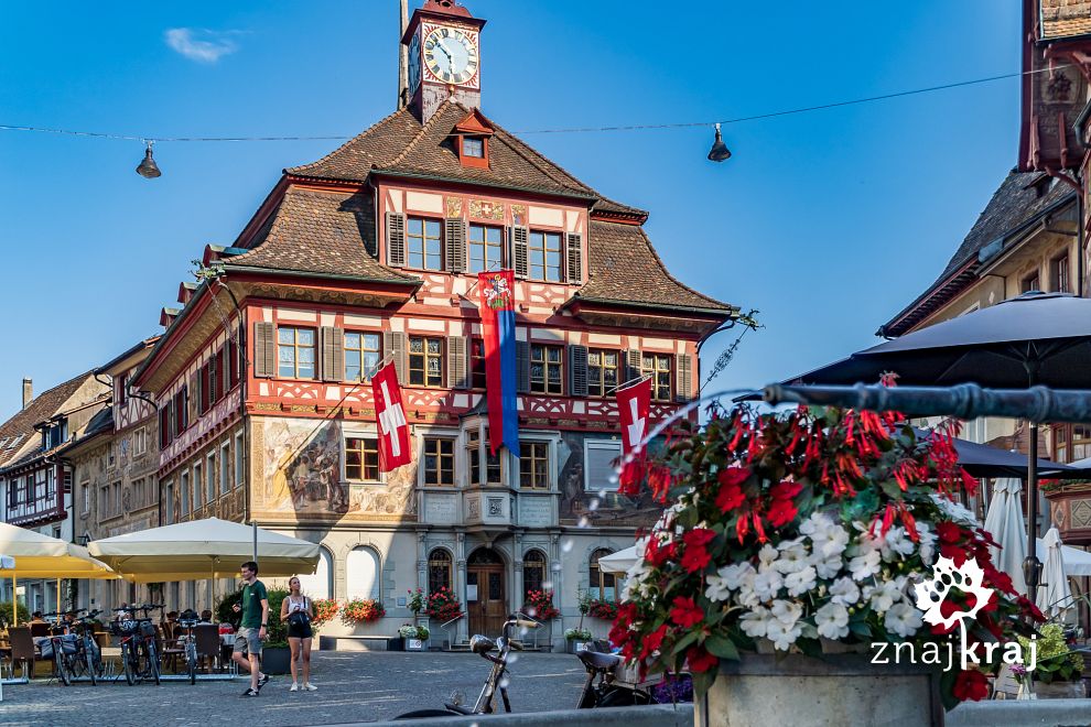 Ratusz w Stein am Rhein w Szwajcarii