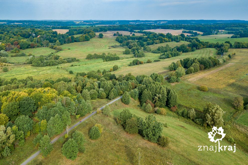Stary Kolejowy Szlak z lotu ptaka