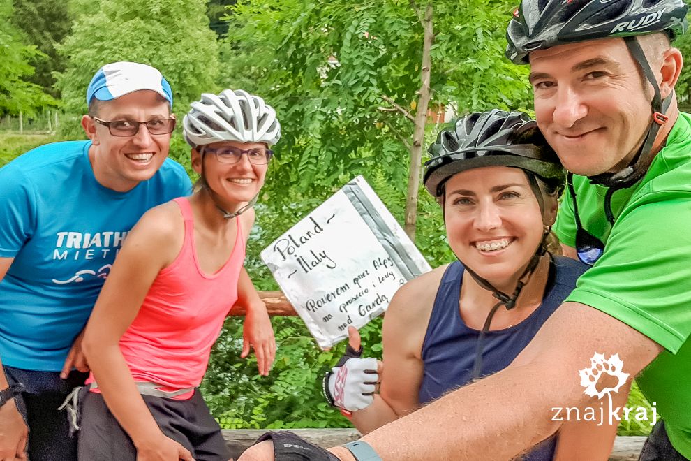 Trasa rowerowa w Południowym Tyrolu we Włoszech