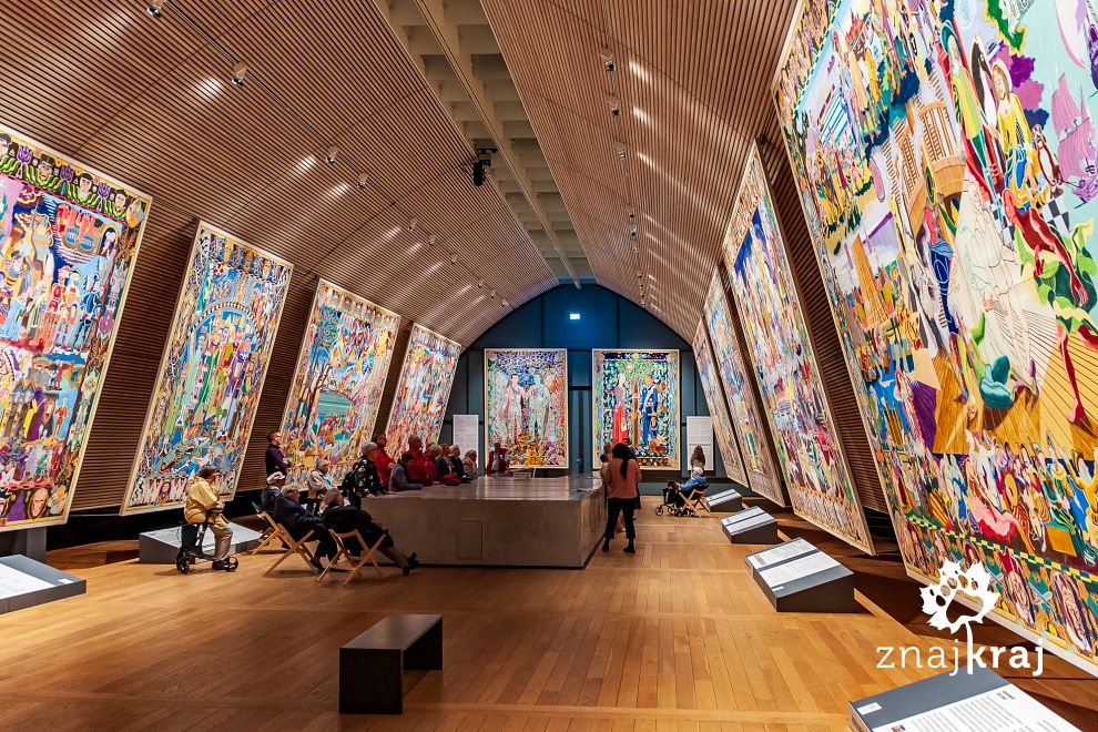 Szkice gobelinów w muzeum sztuki w Køge