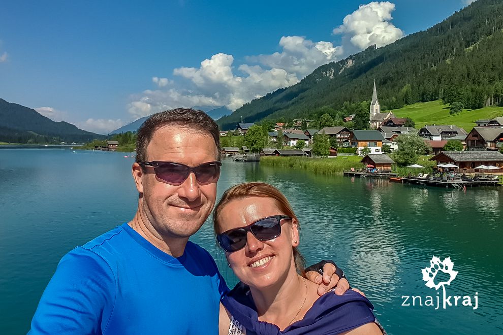 Selfie nad Weißensee w Karyntii