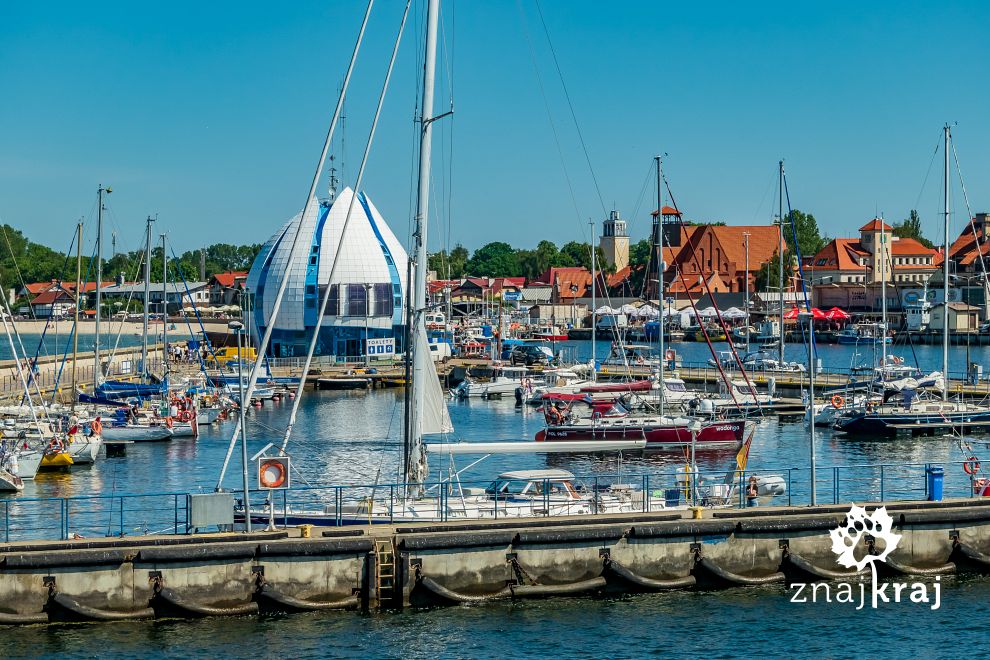 Widok na port w Helu