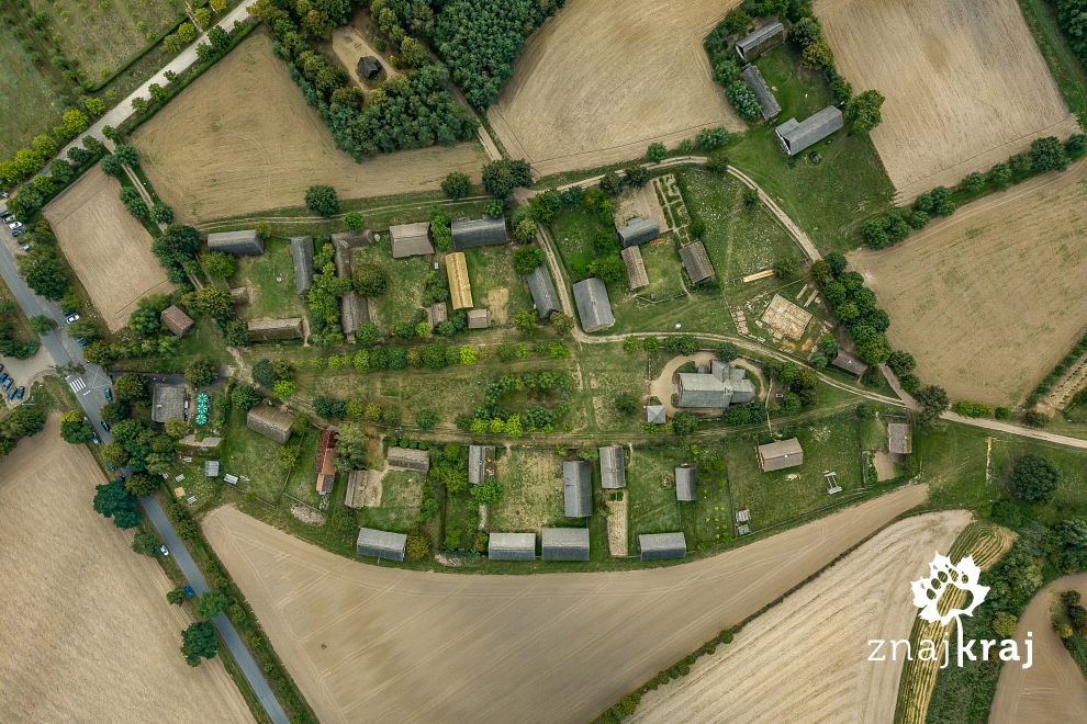 Wielkopolski Park Etnograficzny z góry