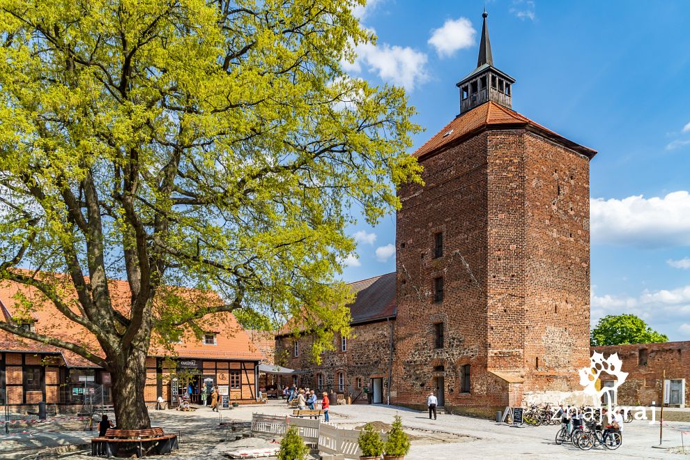 Wieża zamku w Beeskow w Brandenburgii
