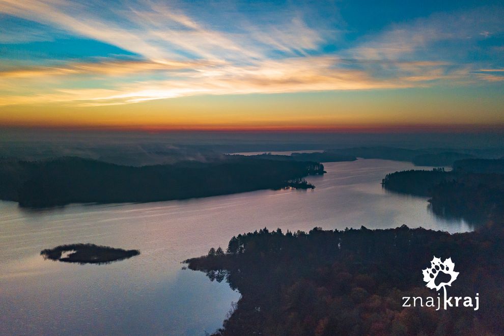 Wschód Słońca nad Pojezierzem Brodnickim